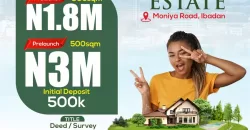 Iremide Estate, Moniya Road, Ibadan – Oyo State, Nigeria