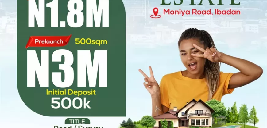 Iremide Estate, Moniya Road, Ibadan – Oyo State, Nigeria