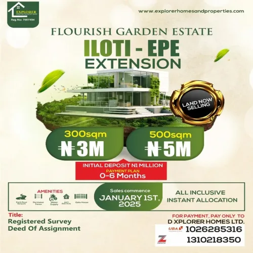 Flourish Garden Estate, ILoti Epe, Lagos Nigeria