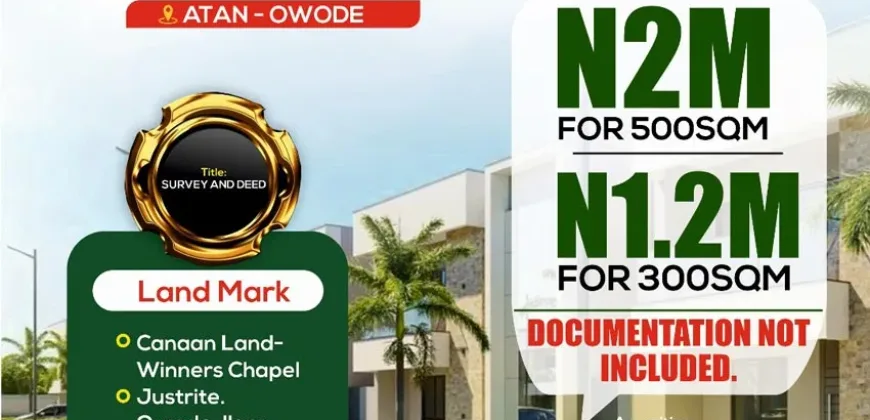 Flourish Garden Estate Atan Owode Phase 2 Ogun State, Nigeria
