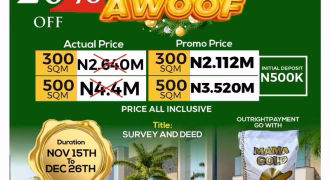 Flourish City Estate Atan Owode Phase 2 Ogun State, Nigeria