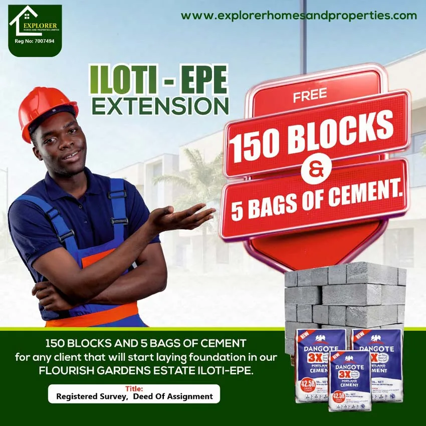 giveaways for iloti epe land lagos