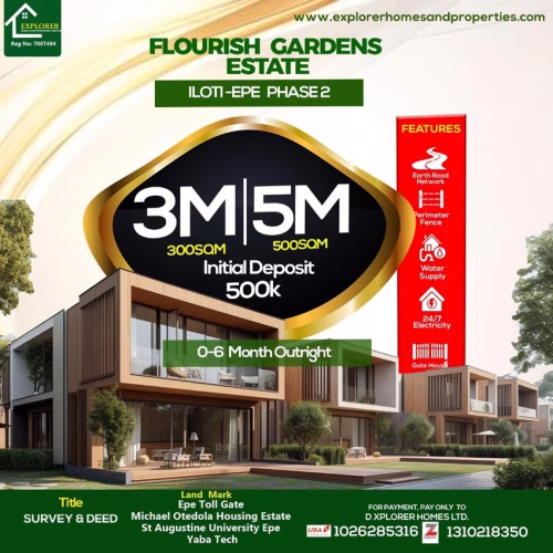 Flourish Garden Estate, ILoti Epe Phase 2, Lagos Nigeria